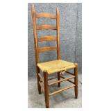 Antique Rush Bottom Ladder Back Chair