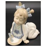 Nao by Lladro Not Hungry Porcelain Figurine #1076