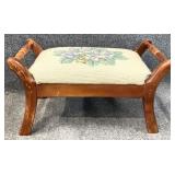 Small Needlepoint Ottoman