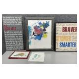 5pc Asst Wall Art