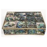 Vintage Abalone Shell Trinket Box