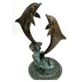 SPI Bronze Dolphin Sculpture Statue