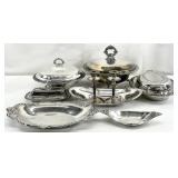Vintage Silver Plate Serving Dishes & More