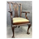 Carved Mahogany Arm Chair