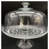 Federal Glass Windsor Clear Cake Plate w/ Dome
