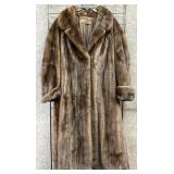 Dark Brown Mink Fur Coat by the Evans Collection