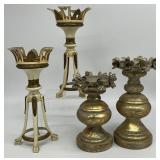 4pc Decorative Candlesticks
