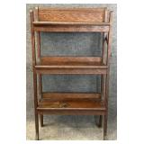 Petite Antique Oak Bookcase