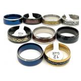 9pc Tungsten Carbide Rings, Asst Sizes