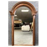 Walnut Dome Top Wall Mirror