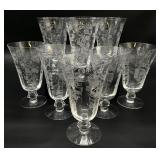 8pc Fostoria Heather Iced Tea Glasses
