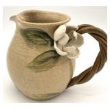 Signed Magnolia Handmade Pottery Pitcher