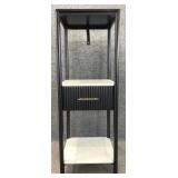 Modern Black 3 Shelf Etagere