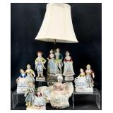 Vintage Victorian Style Porcelain Figurines