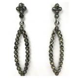 Sterling Silver & Marcasite Earrings