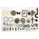 Jewelry Pendants, Costume Rings, Brooches & More