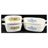 4pc Corning Ware Casserole Baking Dishes