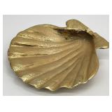 Table Art by Michael Michaud Gold Tone Shell Dish
