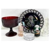 Asst Vintage Glass & Art Glass