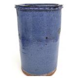Blue Salt Glaze Stoneware Pottery Planter