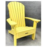 Yellow Polywood Adirondack Chair