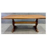 Trestle Base Dining Table
