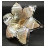Murano Art Glass Spiral Stem Flower