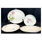 Asst Vintage China Serving Platters / Bowls