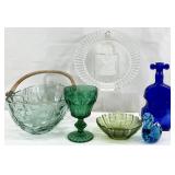 Asst Vintage Glass & Art Glass