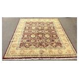 12.1 x 14.7 Hand Knotted Wool Rug