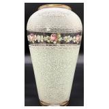 Victorian Hand Painted Enameled Glass Vase