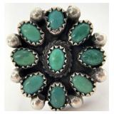 Native American? Sterling Silver Turquoise Ring