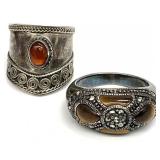 2 Sterling Silver Rings