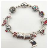 Chamilia Sterling Silver Charm Bracelet w/ Charms