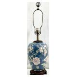 Ethan Allen Chinoiserie Floral Ceramic Lamp