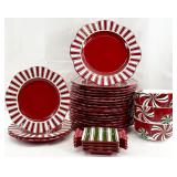 Pier 1 Candy Cane Dinnerware