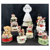 Vintage Christmas Musical Figures