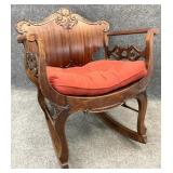 Antique Mahogany Rocking Chair
