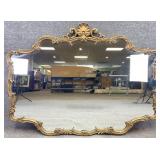 Large Ornate Regency Style Wall Mirror