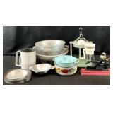 Vtg Cast Iron Nutcracker, Tin Colanders & More