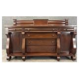 Antique Empire Mahogany Buffet