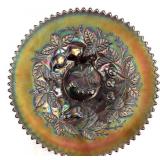 Northwood Three Fruits Amethyst Carnival Glass