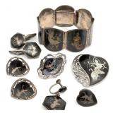 Siam Sterling Silver Jewelry Group