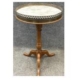 Marble Top Pierced Gallery Stand