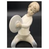 Lladro 4613 Boy With Cymbal Figurine