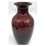 Amethyst Amphora Glass Vase