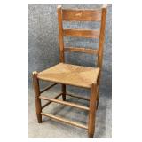 Mule Ear Rush Bottom Ladder Back Chair