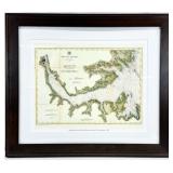 Neuse River, North Carolina Framed Map Print