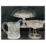3pc Vintage EAPG & Depression Glass