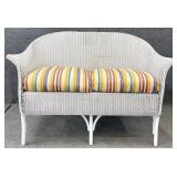 Lloyd Flanders Wicker Settee